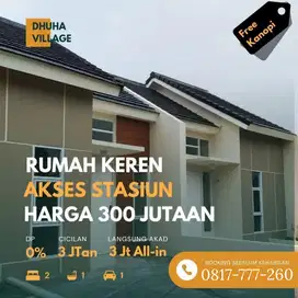 Cluster Dekat Stasiun Citayam Depok Bonus Rooftop di Pinggir Jl Raya