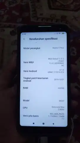 Hp redmi 5 plus