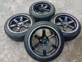 Velg ring 16 + ban 185/50 tebal