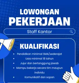 Lowongan Kerja Staff