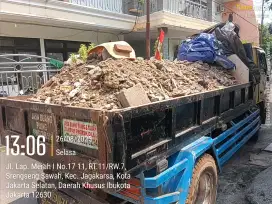 Jasa buang sampah dan buang puing
