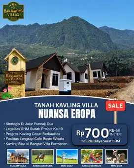 DI JUALTANAH KAVLING VILLA MEWAH HARGA MURAH DI PUNCAK DUA BOGOR TIMUR