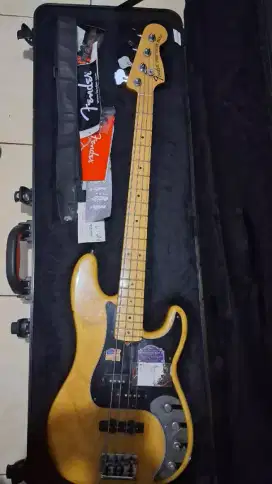 BASS FENDER USA AMERICAN DELUXE PRECISION ASH NATURAL