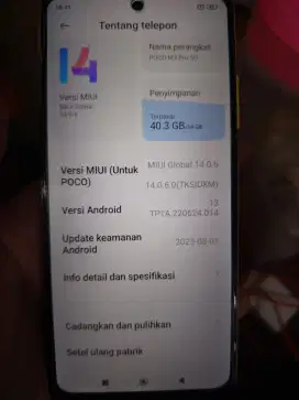 Xiaomi Poco M3 Pro 5G NFC Ram 4/64 fullset minus dikit