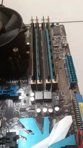 1 paket mobo asus p55 + core i3 + memory 8 gb
