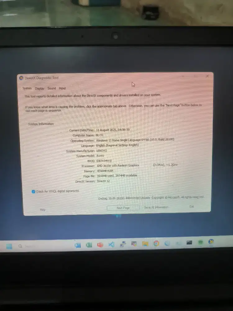 laptop lenovo ideapad slim 3
