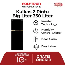 Kulkas polytron 2 pintu inverter