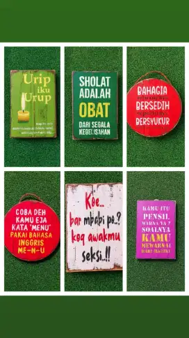 Hiasan dinding kayu