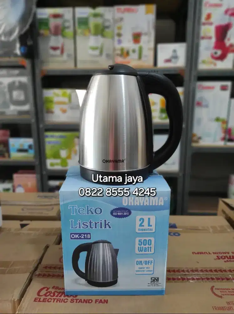 KETEL LISTRIK /TEKO LISTRIK MURAH STENLIS UKURAN 2L (BARU)