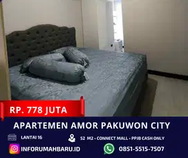 AMOR TERMURAH ‼️ Apartemen 2BR Furnish Pakuwon City Connect Mall
