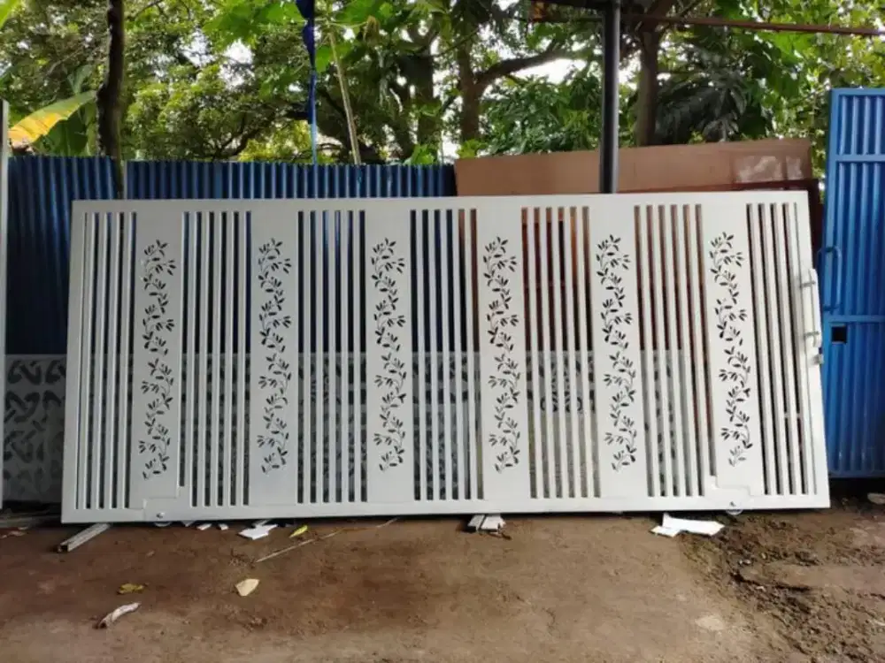 Bengkel las Lampung tralis kanopi pintu pagar gerbang tangga