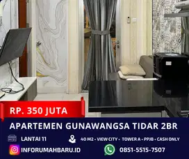 GUNAWANGSA TIDAR 2BR ‼️ Apartemen Full Furnish Pusat Kota View City