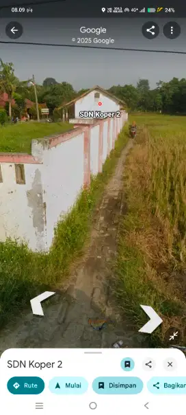 Jual Tanah Sawah Belakang SDN KOPER 2