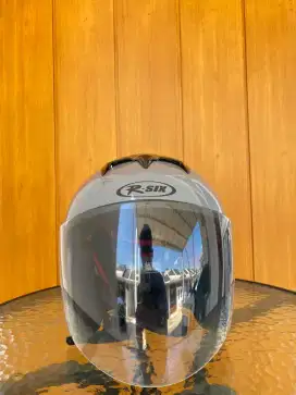 HELM RSIX GREY GLOSSY SIZE L (MIRIP NJS)