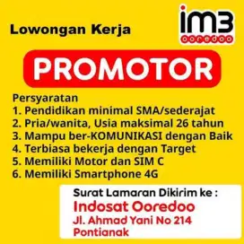 LOWONGAN PROMOTOR/SPG INDOSAT