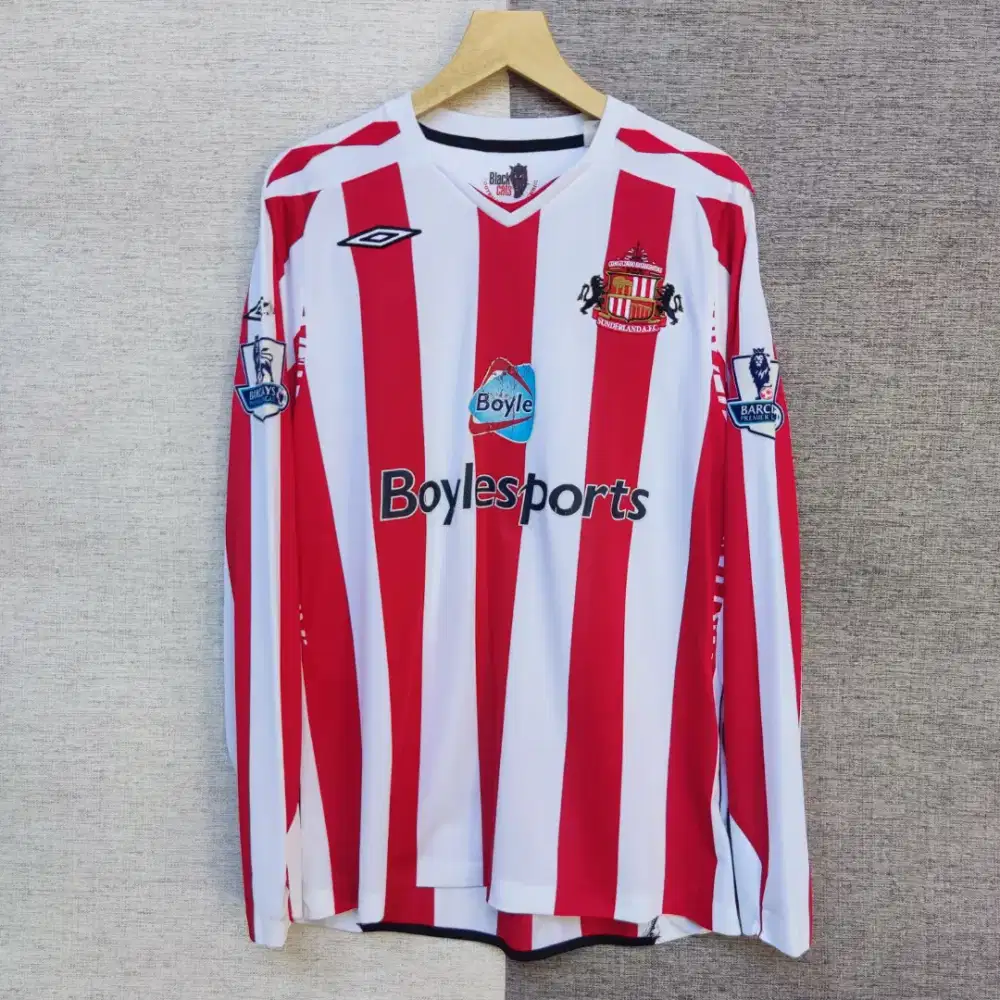 Jersey Sepak Bola SUNDERLAND A.F.C 2008/09 Kieran Ricardson Original