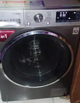Jual Bu mesin cuci frontloading LG 9/5kg sudah dryer,suport wifi(8bln)