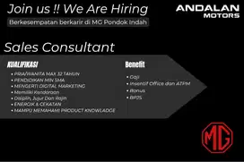 Sales executive MG pondok indah