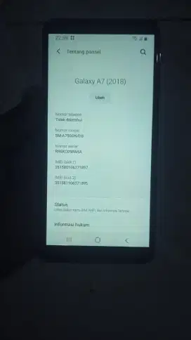 Samsung a7 nfc ram 4/64 normal