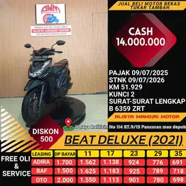 HONDA BEAT DELUXE TH 2021 BISA CASH / KREDIT PAKAI CC / PAYLATER