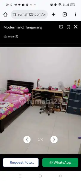 Rumah Bagus Furnished Cluster Modernland Tangerang