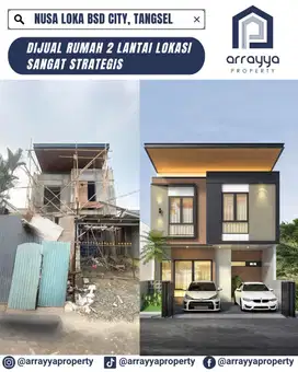 RUMAH MODERN CONTEMPORER 2 LANTAI DI NUSA LOKA BSD .HRB191.