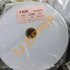 Elastic karet YKK 20 mm WNN8 - J5010 Putih