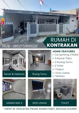 RUMAH DI KONTRAKAN MURAH PLUS KIOS