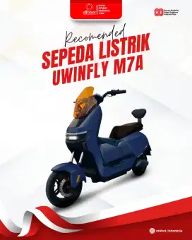 Sepeda+motor listrik Uwinfly M7A