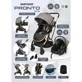 Babydoes Pronto Rts Stroller 2in1 Car Seat
