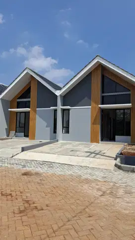 Rumah 1 lantai 3 kamar tidur desain Skandinavian