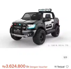 MAINAN ANAK MOBIL AKI (FORD RANGER RAPTOR)