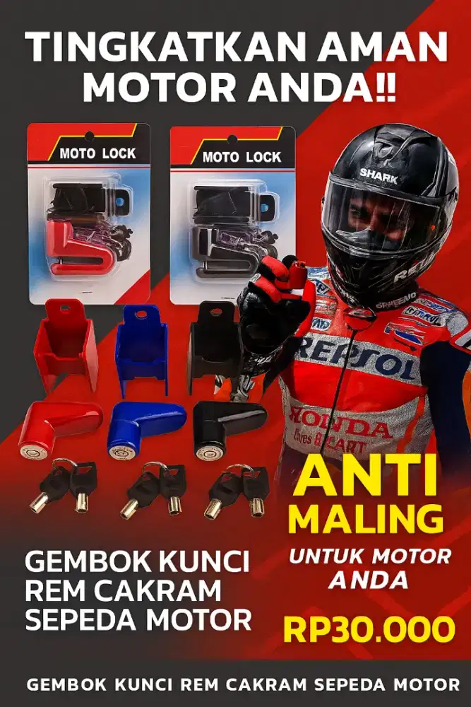Kunci Gembok Rem Cakram Sepeda Motor