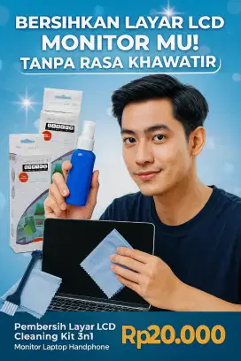 LCD Cleaner Cleaning Kit 3in1 Pembersih Layar Monitor Laptop Handphone