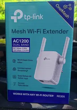 WIFI EXTENDER/REPEATER DUALBAND AC1200 TP LINK RE305