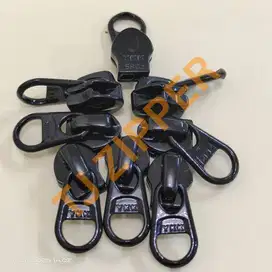 Kepala Resleting YKK kebalik Pendek Hitam