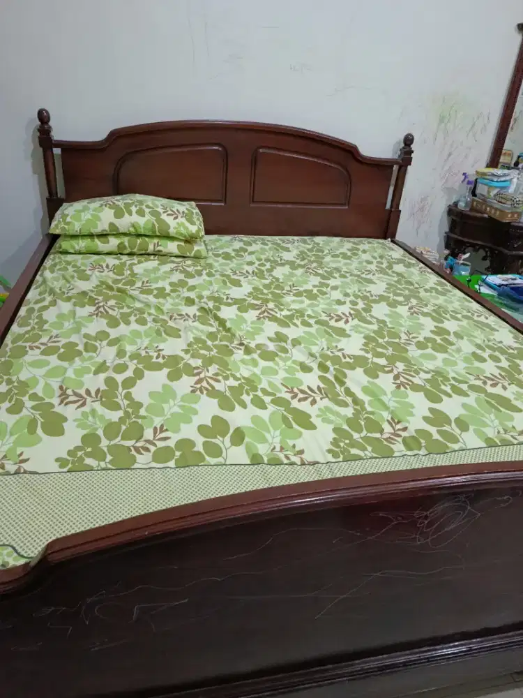 Ranjang+kasur jati Jepara