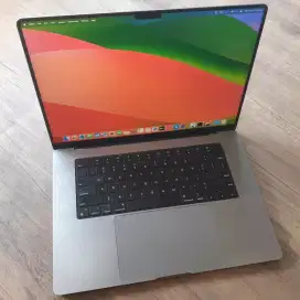 Macbook m1 pro 2021 layar 16 inch ram 16gb ssd 512gb siap pakai
