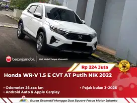 [ WARRANTY ] Honda WR-V WRV WR V 1.5 E CVT AT Putih NIK 2022/2023
