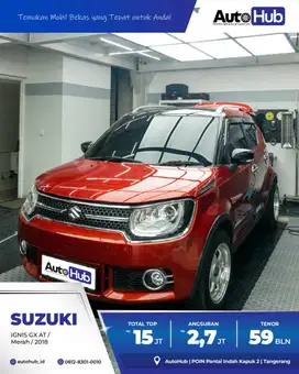 Suzuki Ignis GX AT 2018 Merah Metalik. FULL RECORD!!!