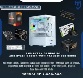 PC Gaming AMD Ryzen 5 5600X with NVIDIA NVIDIA RTX 3050 6GB GDDR6