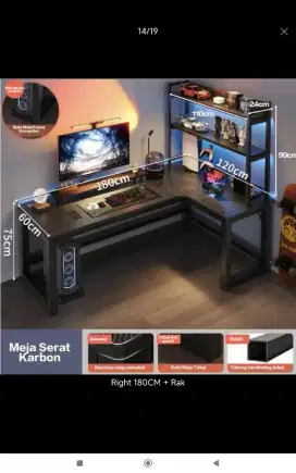Meja Gaming Meja Kerja Bekas Kondisi 90% Bagus