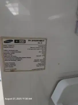 kulkas samsung inverter bekas fungsi normal