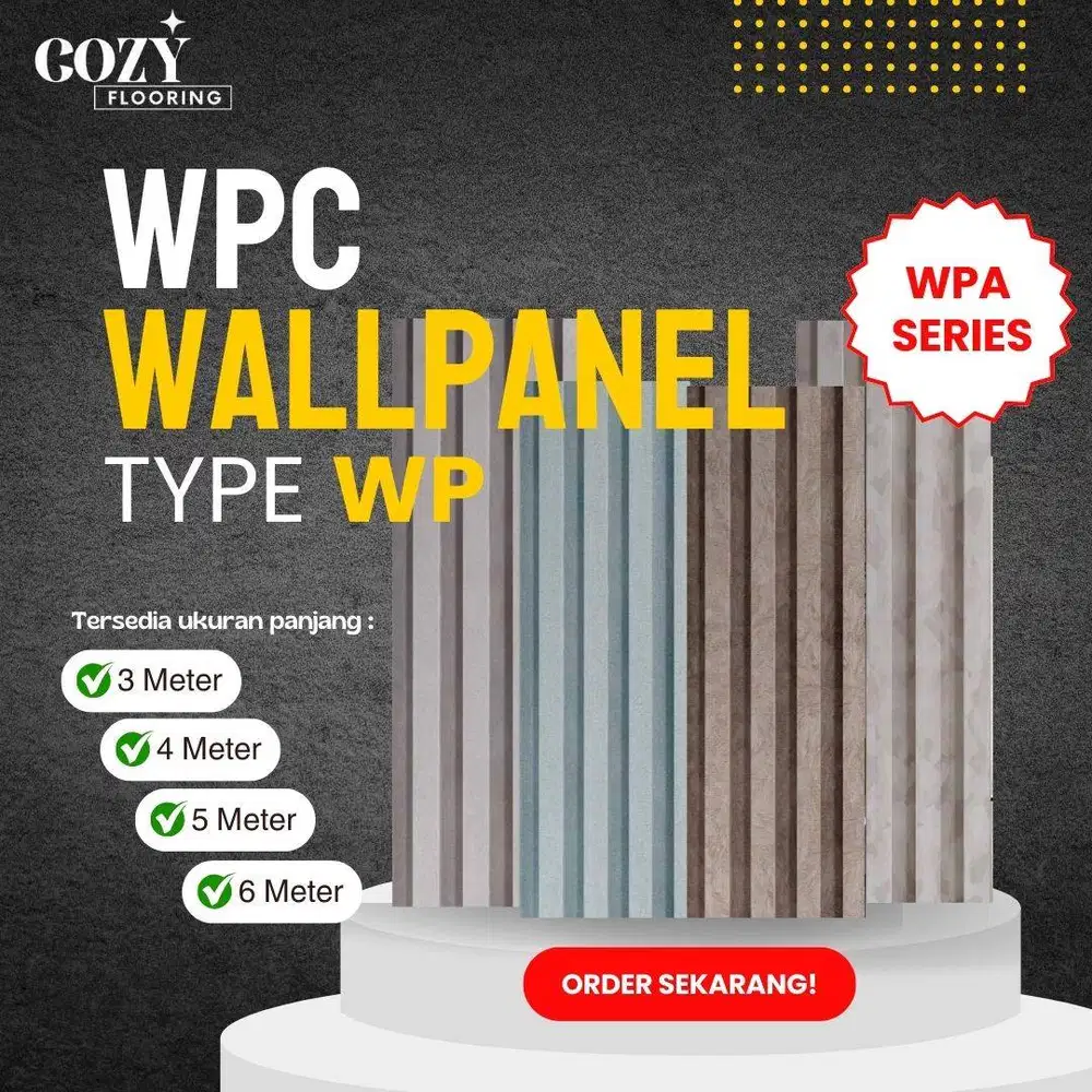 WPC Wallpanel plaswood WPA series panjang 3 meter | woodpanel dinding