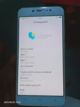 Vivo 1609 Vivo v5 lite ram 3/32 dr pd gak kepakai jual aja nih no min