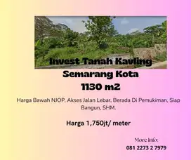 Tanah Kavling Siap Bangun SHM Semarang Kota Harga Bawah NJOP