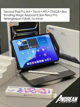 Ipad pro m4 second bundling with pencil pro & magic keyboard