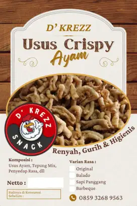 Lowongan Kerja MARKETING & SALES DKREZZ Snack ( Usus Crispy )