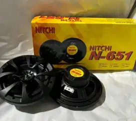 Speaker Coaxial Nitchi N-651 - 6inch, Sepasang
