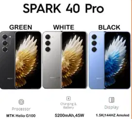 TECNO SPARK 40 PRO 8/128 GB RAM 8GB ROM 128GB GARANSI RESMI